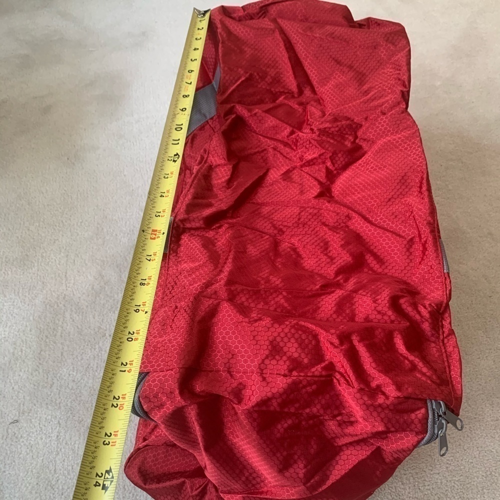 New 65L Travel Duffel Bag Foldable/Lightweight,RED - Picture 10 of 15